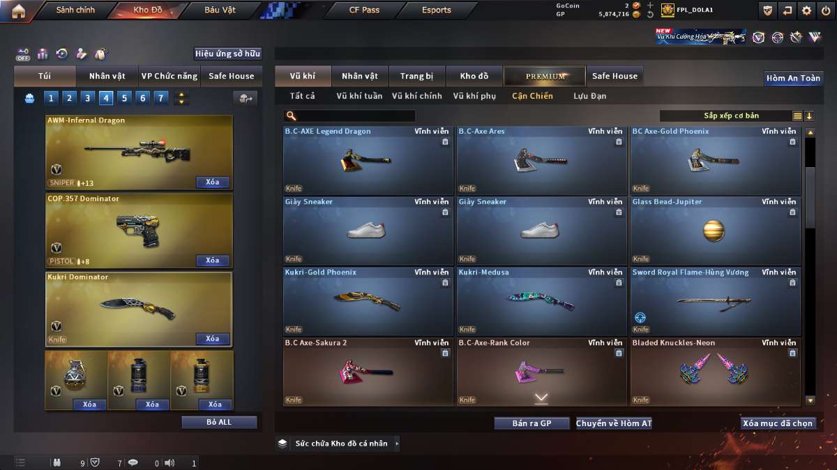 shop acc cf uy tin gia re